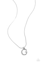 Load image into Gallery viewer, Letter of the Law White Necklace - G