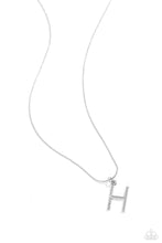 Load image into Gallery viewer, Letter of the Law White Necklace - H