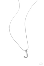 Load image into Gallery viewer, Letter of the Law White Necklace - J