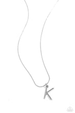 Load image into Gallery viewer, Letter of the Law White Necklace - K