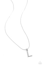 Load image into Gallery viewer, Letter of the Law White Necklace - L