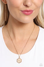 Load image into Gallery viewer, Emblematic Elegance Gold Necklace - B
