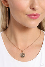 Load image into Gallery viewer, Emblematic Elegance Gold Necklace- D