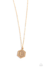 Load image into Gallery viewer, Emblematic Elegance Gold Necklace - E