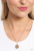 Load image into Gallery viewer, Emblematic Elegance Gold Necklace - E
