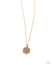 Load image into Gallery viewer, Emblematic Elegance Gold Necklace - F