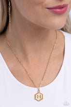 Load image into Gallery viewer, Emblematic Elegance Gold Necklace - H