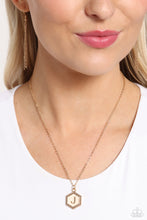 Load image into Gallery viewer, Emblematic Elegance Gold Necklace - J