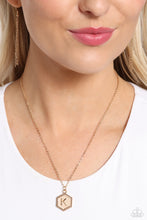 Load image into Gallery viewer, Emblematic Elegance Gold Necklace - K