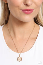 Load image into Gallery viewer, Emblematic Elegance Gold Necklace - N