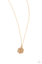 Load image into Gallery viewer, Emblematic Elegance Gold Necklace - Q
