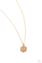 Load image into Gallery viewer, Emblematic Elegance Gold Necklace- U