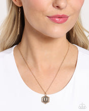 Load image into Gallery viewer, Emblematic Elegance Gold Necklace- U