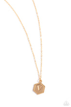 Load image into Gallery viewer, Emblematic Elegance Gold Necklace - V