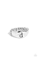 Load image into Gallery viewer, Monogram Memento Silver Skinny Band Ring - D