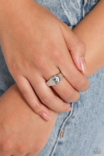 Load image into Gallery viewer, Monogram Memento Silver Skinny Band Ring - P