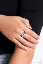 Load image into Gallery viewer, Monogram Memento Silver Skinny Band Ring - U