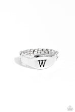 Load image into Gallery viewer, Monogram Memento Silver Skinny Band Ring - W
