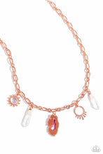 Load image into Gallery viewer, Geode Glam Copper Necklace