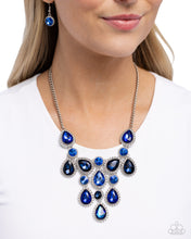 Load image into Gallery viewer, Dripping in Dazzle Blue Necklace