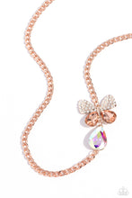 Load image into Gallery viewer, Fluttering Finesse Rose Gold Necklace