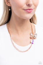 Load image into Gallery viewer, Fluttering Finesse Rose Gold Necklace