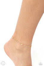 Load image into Gallery viewer, Highlighting My Heart Gold Anklet