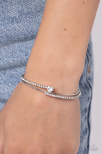 Load image into Gallery viewer, Sensational Sweetheart White Bracelet Cuff