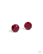 Load image into Gallery viewer, Breathtaking Birthstone Red Post Earrings - January