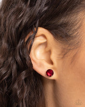 Load image into Gallery viewer, Breathtaking Birthstone Red Post Earrings - January