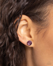 Load image into Gallery viewer, Breathtaking Birthstone Purple Post Earrings - February