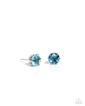 Load image into Gallery viewer, Breathtaking Birthstone Blue Post Earrings - March