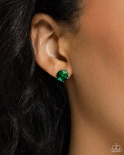 Load image into Gallery viewer, Breathtaking Birthstone Green Post Earrings - May