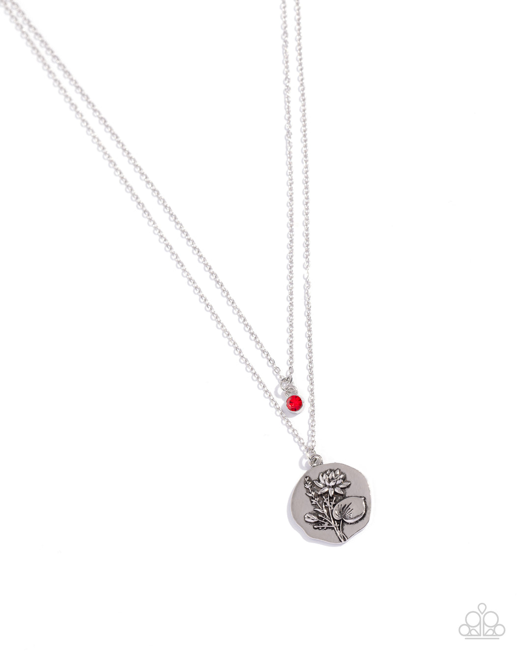 Birthstone Beauty Red Necklace - July