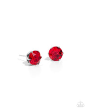 Load image into Gallery viewer, Breathtaking Birthstone Red Post Earrings - July