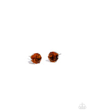 Load image into Gallery viewer, Breathtaking Birthstone Orange Post Earrings - November
