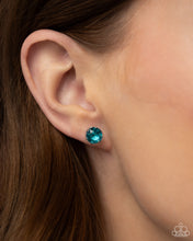 Load image into Gallery viewer, Breathtaking Birthstone Blue Post Earrings - December