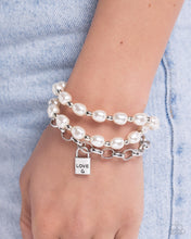 Load image into Gallery viewer, LOVE-Locked Legacy White Bracelet
