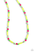 Load image into Gallery viewer, Beaded Beginner Green Necklace
