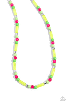 Beaded Beginner Green Necklace