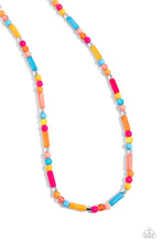 Load image into Gallery viewer, Beaded Beginner Orange Necklace