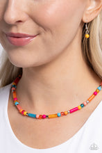 Load image into Gallery viewer, Beaded Beginner Orange Necklace
