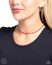Load image into Gallery viewer, Dancing Dalliance Red Choker