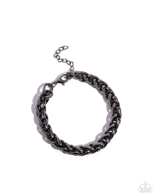 Effortlessly Edgy Black Men’s Bracelet