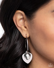 Load image into Gallery viewer, Casually Crushing Silver Hoop Earrings