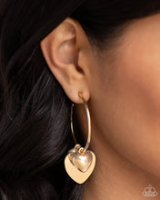 Load image into Gallery viewer, Casually Crushing Gold Hoop Earrings