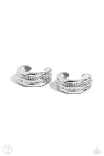 Load image into Gallery viewer, Serrated Season Silver Ear Cuff