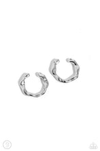 Load image into Gallery viewer, Enigmatic Echo Silver Cuff Earrings