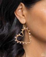 Load image into Gallery viewer, HEART of Your World Gold Earrings