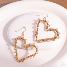 Load image into Gallery viewer, HEART of Your World Gold Earrings